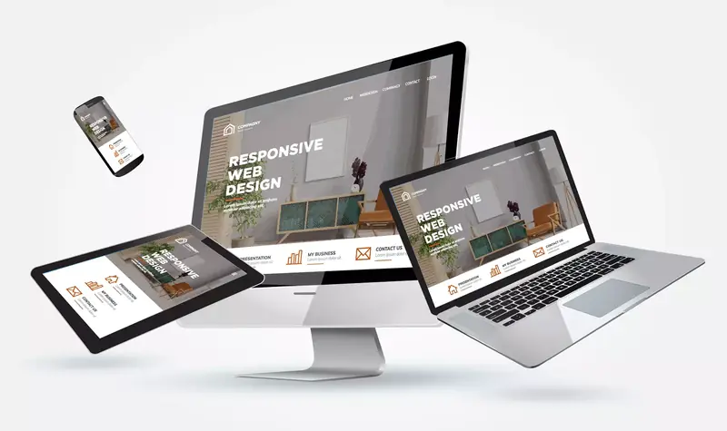 Responsywna strona na monitorze, laptopie, tablecie i smartfonie
